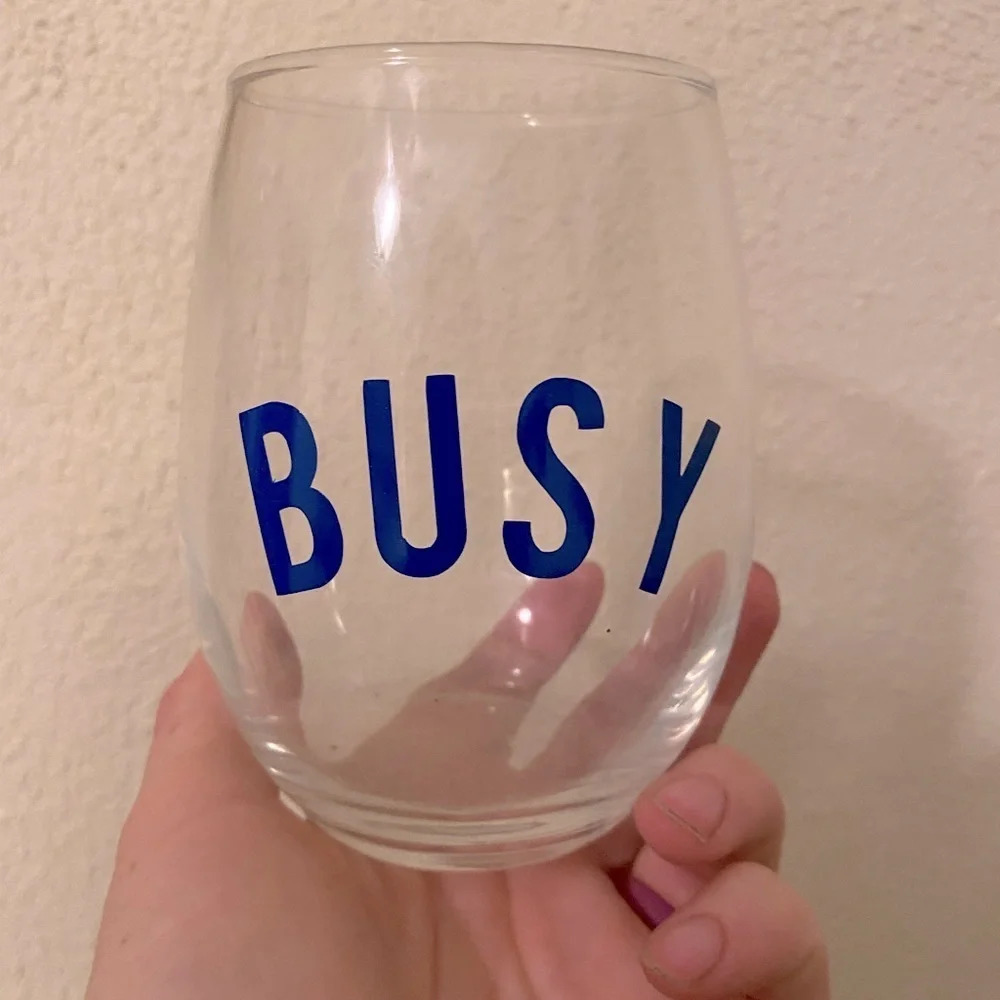Custom wine glass